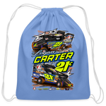 Logan Carter | 2023 | Cotton Drawstring Bag - carolina blue