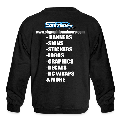 Steven Hulbert Graphics | 2023 | Youth Crewneck Sweatshirt - black