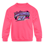 Jake Montgomery | 2023 | Youth Crewneck Sweatshirt - neon pink